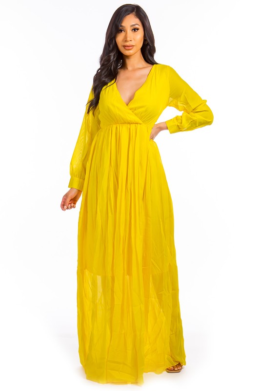 MAXI DRESS Yellow