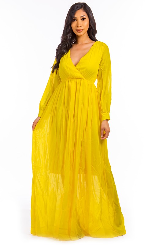 MAXI DRESS Yellow