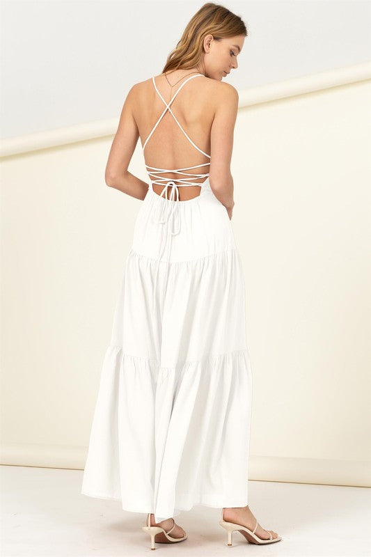 Said Yes Tiered Maxi Dress